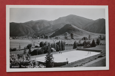 Postcard Photo PC Sun Valley Idaho 1930-1950 Ice Rink USA US United States